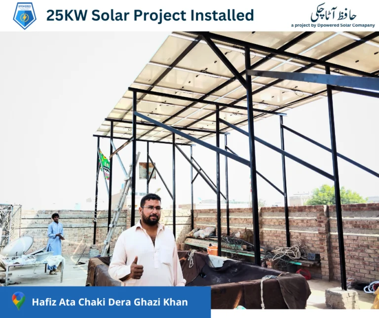 50 KwW Solar Project Installed At Hafiz Attat Chaki Multan